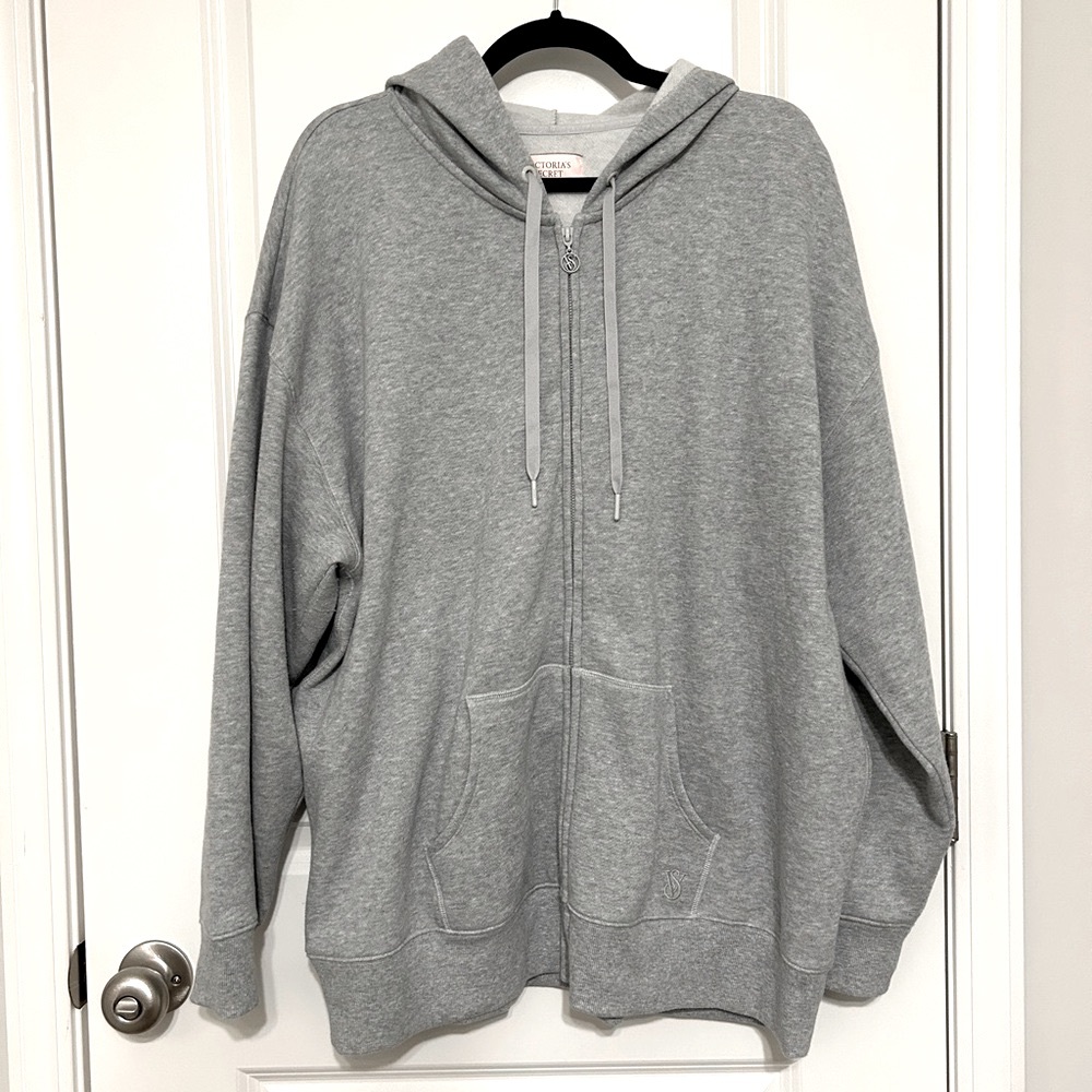 Victoria’s Secret Cotton Fleece Full Zip Hoodie